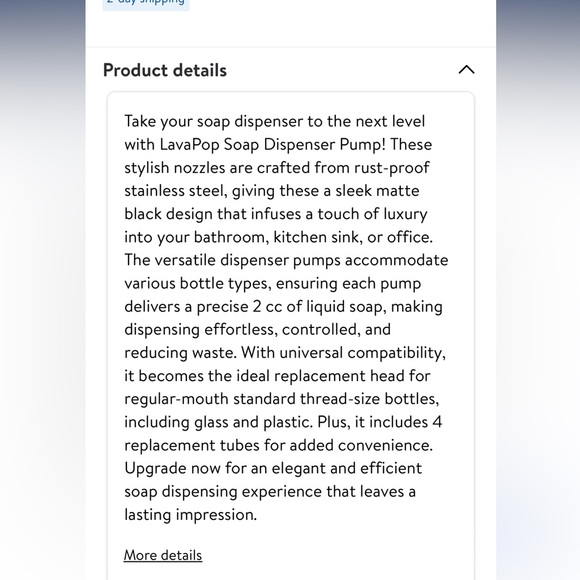 Soap dispenser pumps - Picture 2 of 2
